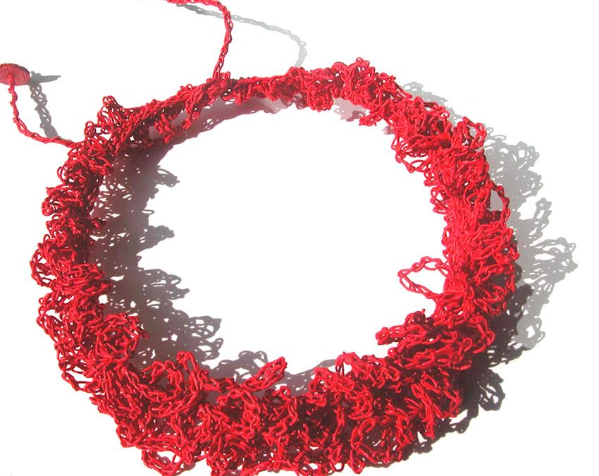 Collier papier filé « dentelle »